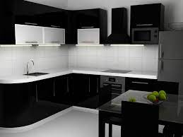 Black And White Kitchen Interior Kitchen Interior Interior Design Kitchen Modern Black Kitchen