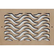 This steel cover comes in 1/8 thick steel and the option to choose from one of our many finishes to match your the decorative metal expo vent cover comes in 1/8 steel return air grilles and supply louvers too. Waves Vent Cover Stellar Air