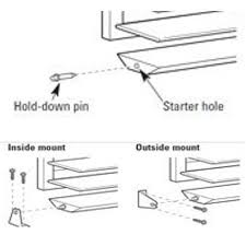 Hold down brackets for blinds. Blind Hold Down Bracket Installation Examples Blind Repair Faux Wood Blinds Mini Blinds