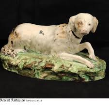 English Staffordshire Dog 19th Century Staffordshire Dog Canine Art Antique Pottery