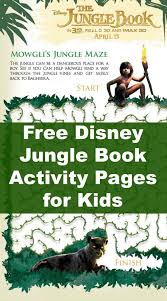 Your Kids Will Go Wild For The Jungle Book Activity Pages Jungle Book Jungle Activities Jungle Book Disney