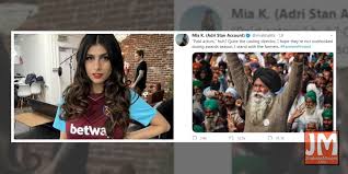 What in the human rights violations is going on?! Mia Khalifa Tweets In Favour Of Farmers Protest After Rihanna And Greta Thunberg