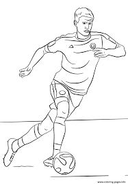 Take inspiration from the colored version. Thomas Muller Soccer Coloring Pages Printable