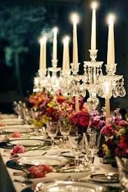 Dinner Table Set With Romantic Candles Elegant Table Settings Vibrant Boutique Of Flowers Elegant Table Settings Beautiful Table Settings Wedding Table