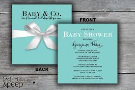 Gift Box Baby Shower Invitation Tiffany Co By Doodlebugandpe Blue Baby Shower Invitations Tiffany Blue Baby Shower Invitations Baby Shower Invitations Etsy