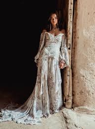 Meet Me In Morocco Exclusive First Look At Rue De Seine S Wild Heart Collection Green Wedding Shoes Bohemian Wedding Dresses Bridal Gowns Bohemian Wedding Dress