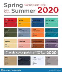 Illustration About Fashion Color Trends Spring Summer 2020 Palette Fashion Colors Guide With Na In 2020 Color Trends Fashion Summer Color Trends Spring Colors Fashion