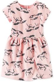 Carter S Horse Print Dress Toddler Girls 2t 5t Horse Print Dress Kids Dress Toddler Girl Dresses
