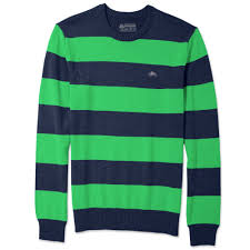 American Rag Striped Crew Neck Sweater In Blue For Men Lyst