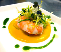Place a heaped teaspoon of the the cucumber mixture into each spoon and top with a shrimp (see note 1) Foie Gras Fine Dining Recipes Restaurant Appetizers Food