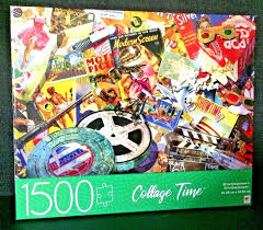 This puzzle is the bomb! New Mb Puzzles Collage Time 1500 Piece And 50 Similar Items