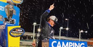 The field for the nascar camping world truck series playoffs is set, with of the #8 fire alarm services/nickelodeon chevrolet, and ben rhodes, driver of the #27 safelite auto glass toyota, pose with the championship trophy following the nascar camping world truck series thehouse.com. Brett Moffitt Claims Nascar Camping World Truck Series Championship Homestead Miami Speedway