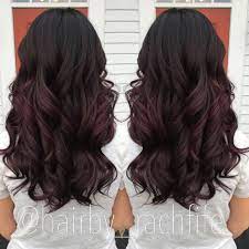 Deep Plum Ombre Custom Color Colormelt Purple Ombre Purple Hair Hair By Rachel Fife Sf Salon Burgundy Hair Balayage Hair Dark Hair Styles