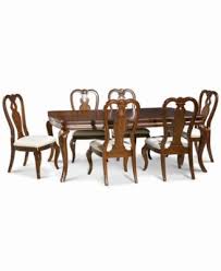This traditional 'louis philippe' collection presents a classical influence throughout the collection with undeniable louis xv french style drawer pulls. Bordeaux Louis Philippe Style 7 Piece Dining Room Furniture Set Furniture Macy S Diseno De Mesas De Comedor Mesas De Comedor Diseno De Mesa