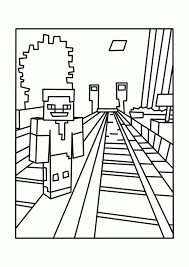 Minecraft Color Page Coloring Home