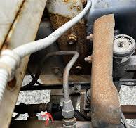 Should air be leaking from Hino truck parts?