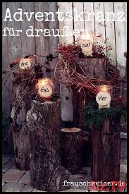 Adventskranz Fur Draussen 2018 Adventskranz Draussen Fur Weihnachten Deko Draussen Weihnachten Adventskranz Dekoration Weihnachten Draussen