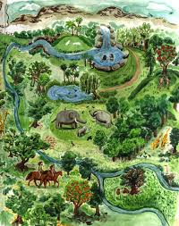 Jazz Greenhill Illustration Garden Of Eden Map Landscape Design Software Garden Of Eden Landscape