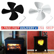 Why choose gas logs over traditional wood logs for your fireplace? Large Airflow 4 Blade Heat Powered Gas Wood Log Burners Fireplace Stove Fan Beau Home Improvement Apexlab Heating Cooling Air