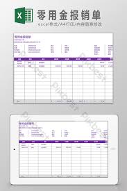 Petty Cash Reimbursement Form Excel Template Excel Xls Free Download Pikbest
