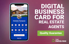 Business card meets the digital age. Do A Digital Business Card For Real Estate Agents By Panchocarrion Fiverr