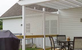 Trellis panels are an effective way to divide gardens. Vinyl Lattice Functional Durable Affordable Superior Plastic Products
