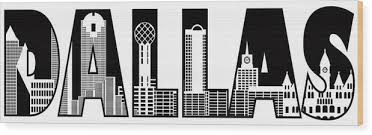 Check spelling or type a new query. Dallas City Skyline Text Outline Black And White Illustration Wood Print By Jit Lim