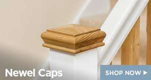 This newel cap is used to finish the top of a plain square newel post. Home Page