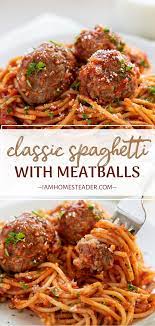 Spaghetti With Meatballs Recipe Spaghetti And Meatballs Spaghetti Meatball Recipes Tasty Pasta