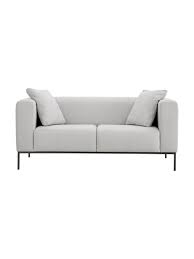 Divanetto 2 posti con braccioli, design totò piccinni; Divano 2 Posti In Tessuto Grigio Carrie Westwingnow