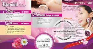 Iklan Spa Skincare Kecantikan Dan Salon Brosur Salons Desain Brosur