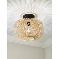 Maybe you would like to learn more about one of these? Allen Roth Harlowe 13 In Matte Black With Natural Rattan Incandescent Flush Mount Light Lowes Com Ceiling Lights Living Room Bedroom Light Fixtures Flush Mount Lighting