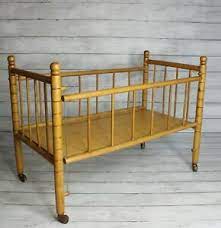 Wooden Baby Doll Crib In Vintage Doll Furniture Pre 1970 For Sale Ebay