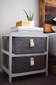 Kmart Hack Side Table Dark And Wicker To Light And Felt Scandi Style Style Curator Innovative Furniture Scandi Style Bedside Table Diy