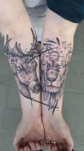 My Lion Stag Forearm Tattoos By Jack Mangan The Ink Factory Dublin Ireland Imgur Stag Tattoo Lion Forearm Tattoos Forearm Tattoos