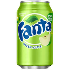 fanta green apple soda american