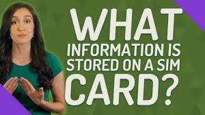Maybe you would like to learn more about one of these? What Information Is Stored On A Sim Card Youtube