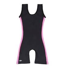 Matman Female Cut 1 Stripe Singlet In Black Pink