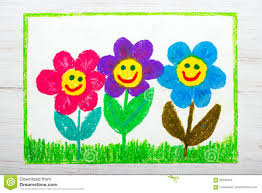 Du interessierst dich für die. Zeichnen Schone Lachelnde Blumen Stock Abbildung Illustration Von Auszug Gras 88782443