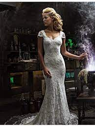 Bei uns gibt es nicht nur brautkleider, sondern noch viel mehr. V Auschnitt Kurze Armel Lange Schleppe Olvis 2290 Olvis 2290 407 47 2021 Brautkleider Online Bestellen Billiger Kaufen Preise 2021