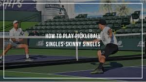 Your score and then your opponents score. How To Play Pickleball Singles Skinny Singles