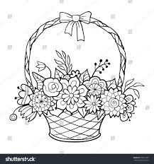 A basket of fruit might seem like a simple thing to sketch, but it teaches you a variety of useful drawing skills. Flower Basket Drawing Images Top Collection Of Different Types Of Flowers In The Images Hd