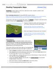 The controls at the top of the gizmo allow you to manipulate the landscape on the left and the map on the right. Readingtopomapsse Key Pdf Reading Topographic Maps Answer Key Vocabulary Contour Interval Contour Line Depression Contour Elevation Gradient Index Course Hero
