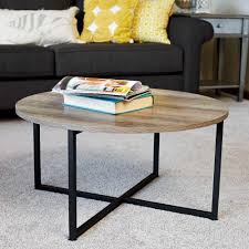However, always make sure to measure before buying a new coffee table. Round Light Color Coffee Table Novocom Top
