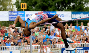 Das sieht man nicht alle tage. Hochsprung Eberstadt Mutaz Essa Barshim Foto Bild Sport Leichtathletik Sprungsportarten Bilder Auf Fotocommunity