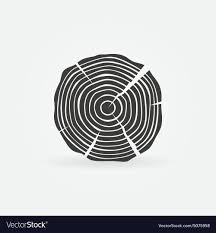 Wood Icon Or Sawmill Logo Black Vector Tree Growth Rings Symbol Or Sign Download A Free Preview Or High Quality Adobe Wood Logo Design Forest Logo Wood Logo