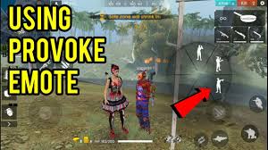 Free fire emotes are the poses and actions for the characters in this game. Using Provoke Emote In Free Fire Sooneeta Youtube