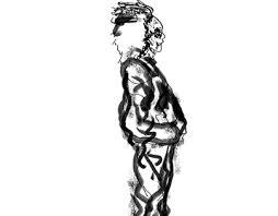 Once you've got a solid drawing down, use a fine tip pen or marker to polish up those sketchy lines. Beetlejuice Projects Photos Videos Logos Illustrations And Branding On Behance
