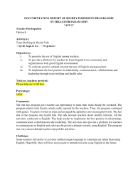 Who stated that there is a research done on english proficiency and reported that. Documentation Report Of Highly Immersive Programme Outreach Program