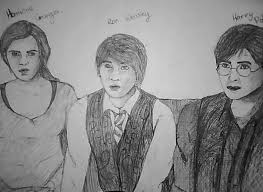 I remember you sent me a note after you read hallows and before you starting shooting, and said something. Harry Ron Hermione Pen By Alyssiajayde On Deviantart